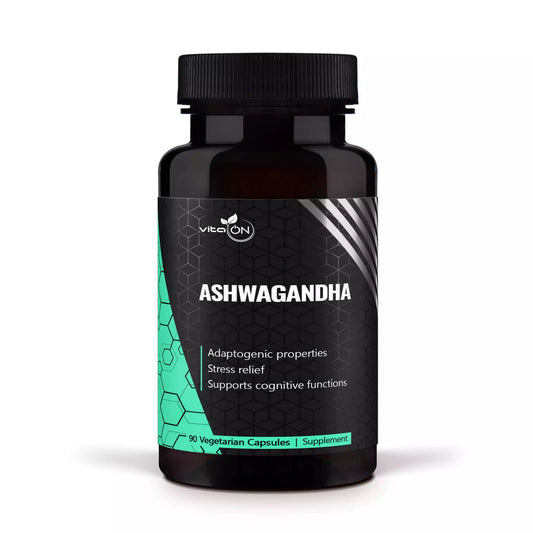 Екстракт от ашваганда, известен със своите адаптогенни, енергийни и елиминиращи стреса  свойства.