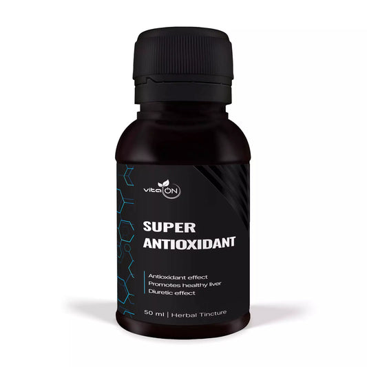 Супер антиоксидант - билкова тинктура със силен антиоксидантен, диуретичен и хепатопротективен ефект.